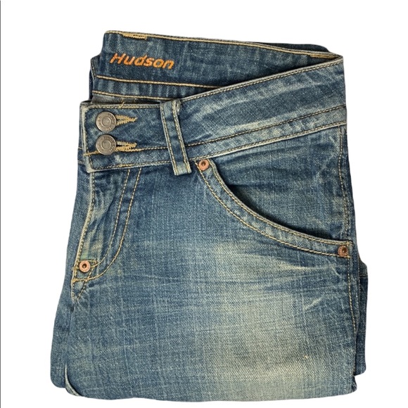 Hudsons | Distressed Blue Boot Cut Jeans | Size 27 - Picture 9 of 9